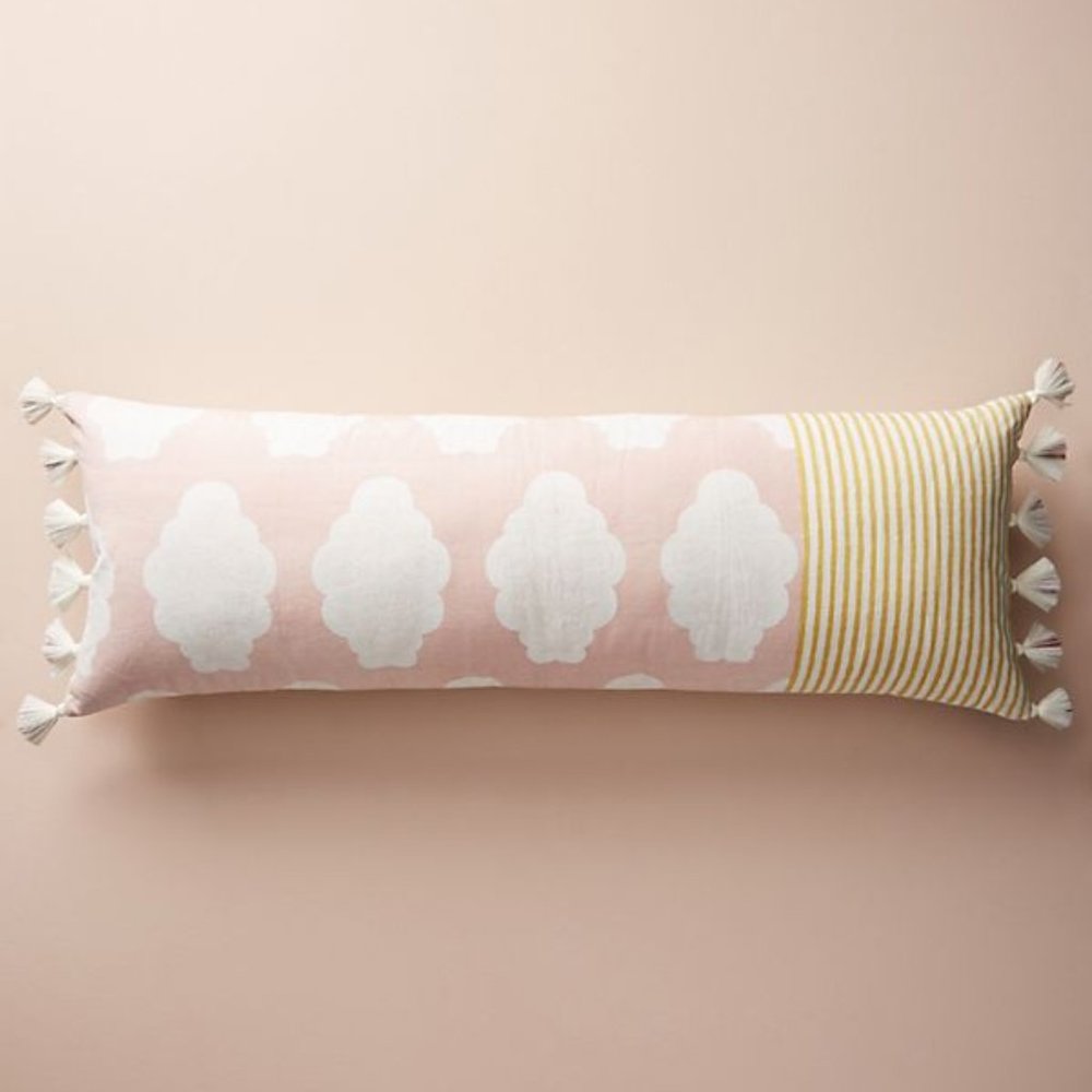 Anthropologie Tassled Mackenzie Pillow, Reversible